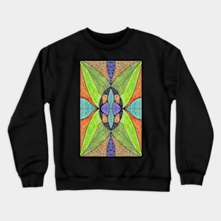 Mixed media zentangle pattern Crewneck Sweatshirt